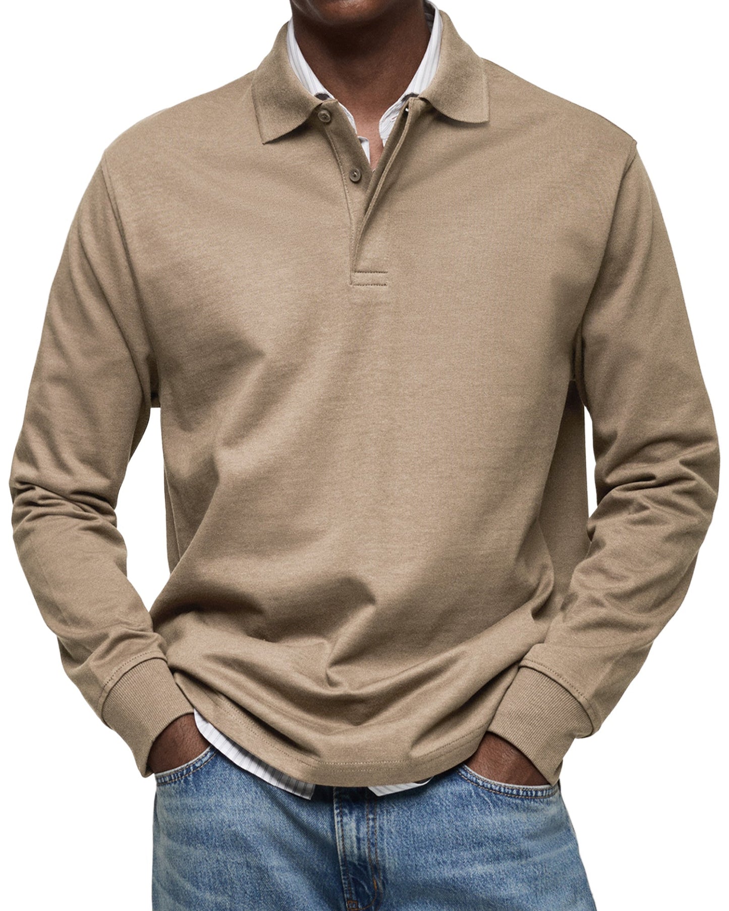 Daan | Elegantes Langarm-Polo für modernen Komfort