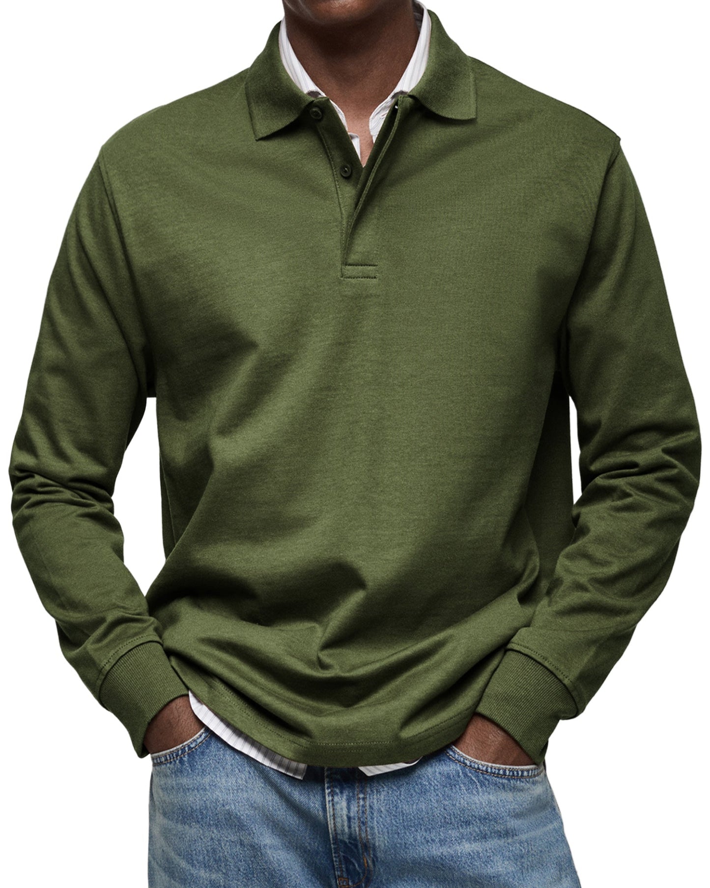 Daan | Elegantes Langarm-Polo für modernen Komfort