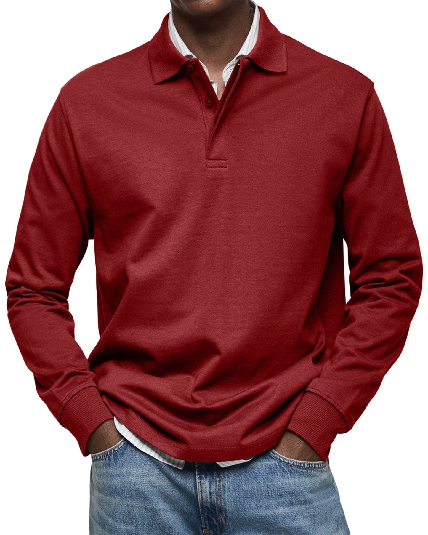 Daan | Elegantes Langarm-Polo für modernen Komfort