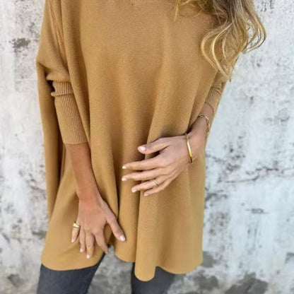 Birgit | Oversize-Strick-T-Shirt mit elegantem V-Ausschnitt