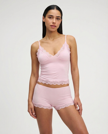 Doreen | Leichtes Loungewear-Set für Damen mit Spitzenbesatz