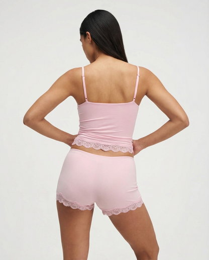 Doreen | Leichtes Loungewear-Set für Damen mit Spitzenbesatz