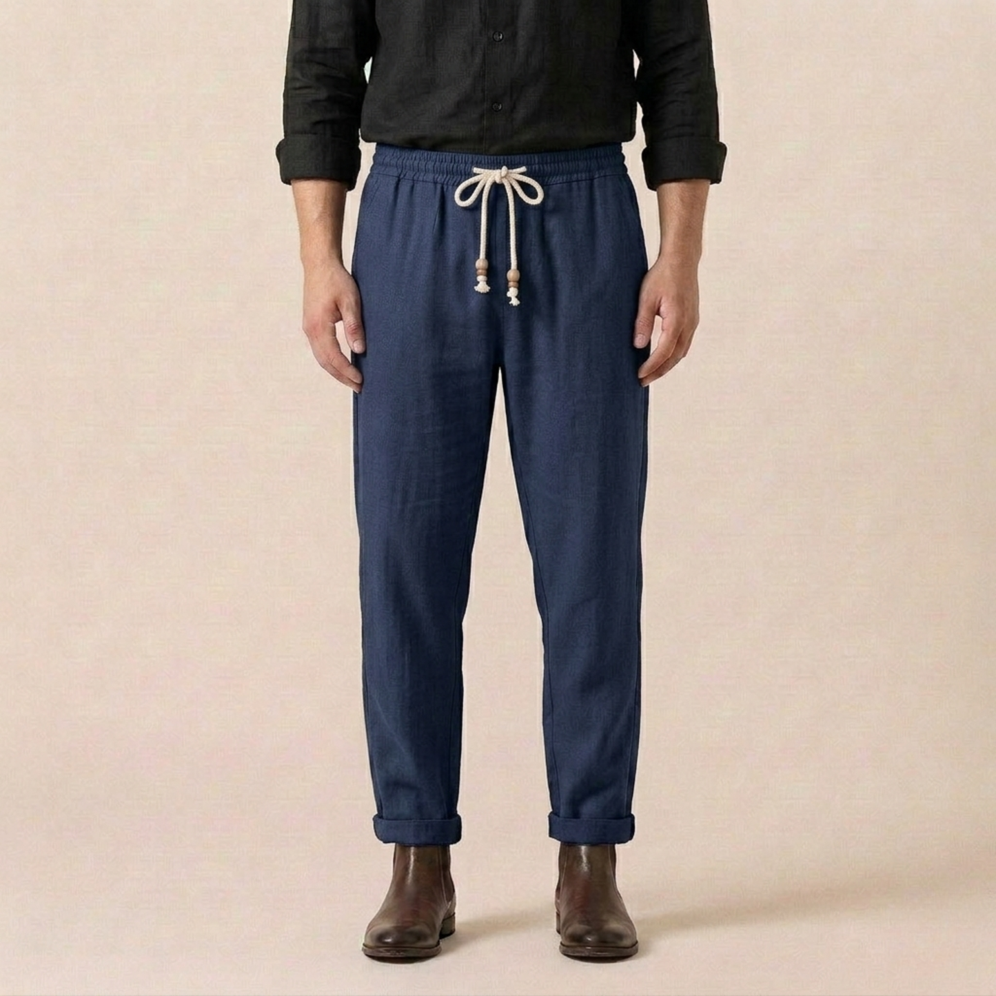 Luca | Atmungsaktive und stilvolle Sommer Leinenhose