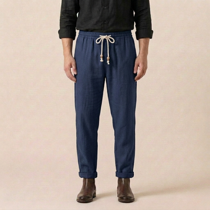 Luca | Atmungsaktive und stilvolle Sommer Leinenhose