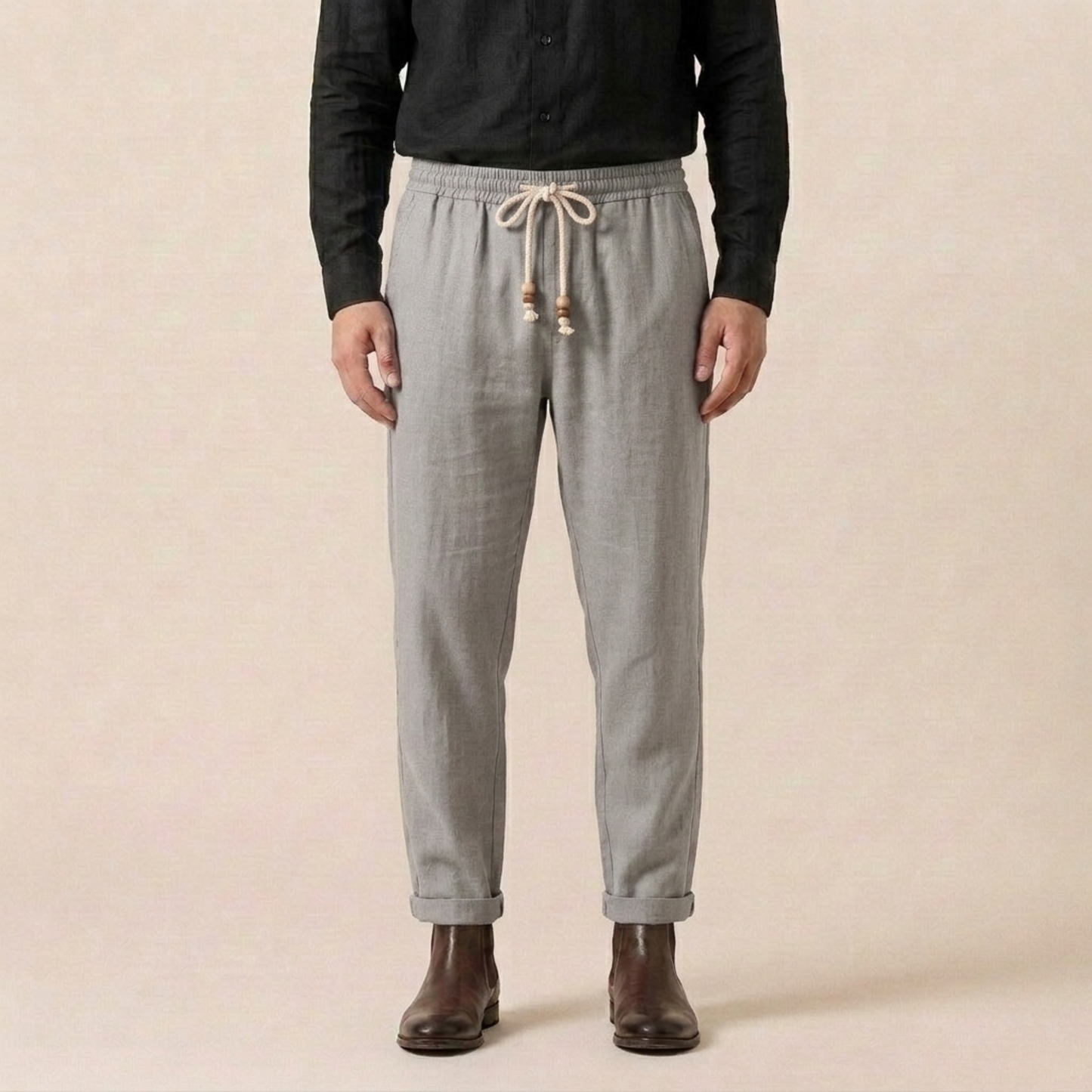 Luca | Atmungsaktive und stilvolle Sommer Leinenhose