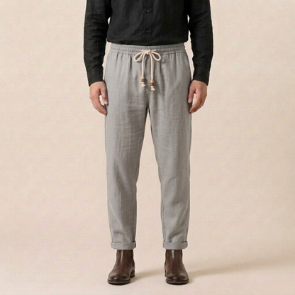 Luca | Atmungsaktive und stilvolle Sommer Leinenhose