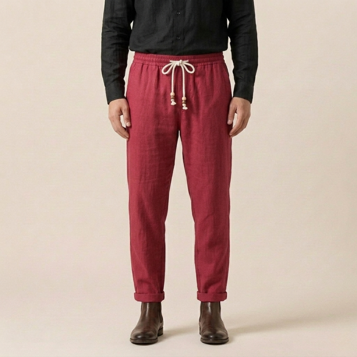 Luca | Atmungsaktive und stilvolle Sommer Leinenhose