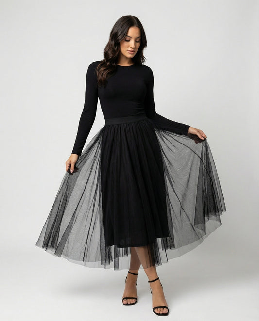 Katrin | Eleganter knöchellanger Rock mit hoher Taille