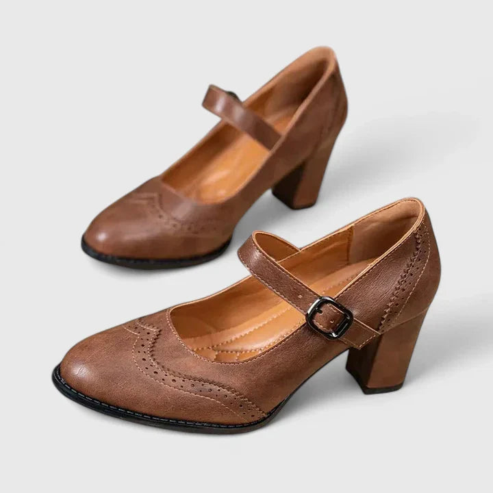 Clara | Stilvolle Mary Jane Blockabsätze für zeitlose Eleganz