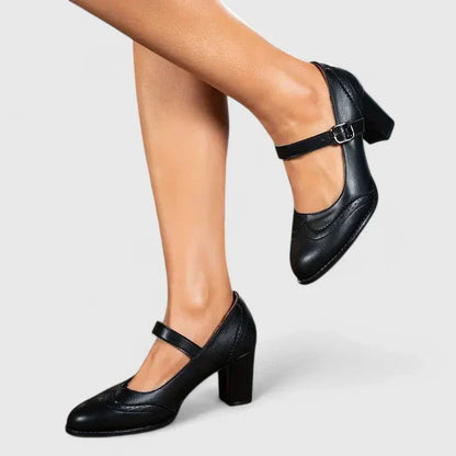 Clara | Stilvolle Mary Jane Blockabsätze für zeitlose Eleganz