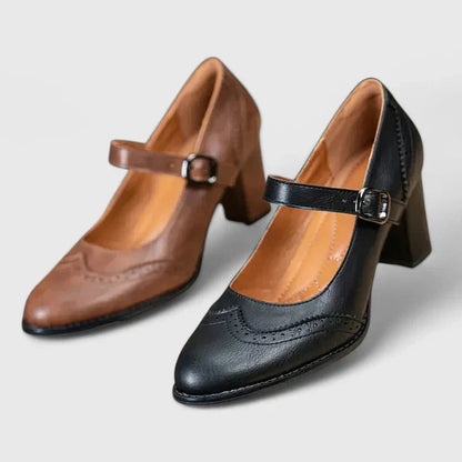 Clara | Stilvolle Mary Jane Blockabsätze für zeitlose Eleganz