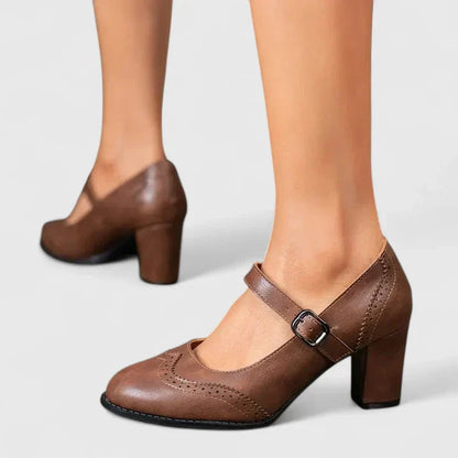 Clara | Stilvolle Mary Jane Blockabsätze für zeitlose Eleganz