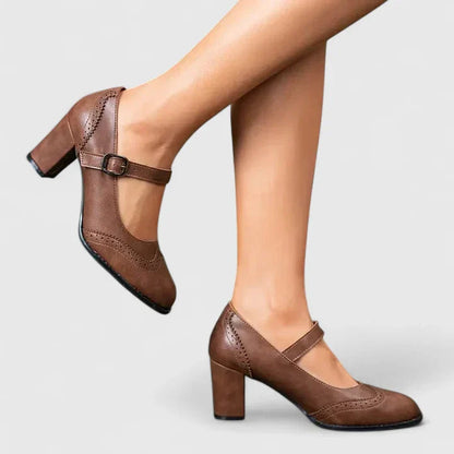Clara | Stilvolle Mary Jane Blockabsätze für zeitlose Eleganz