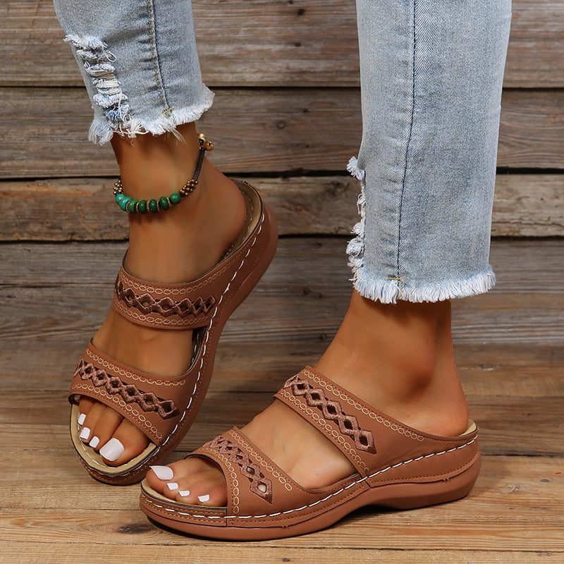 Katrin | Stilvolle Retro-Sandalen mit maximalem Komfort