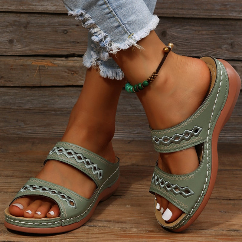 Katrin | Stilvolle Retro-Sandalen mit maximalem Komfort