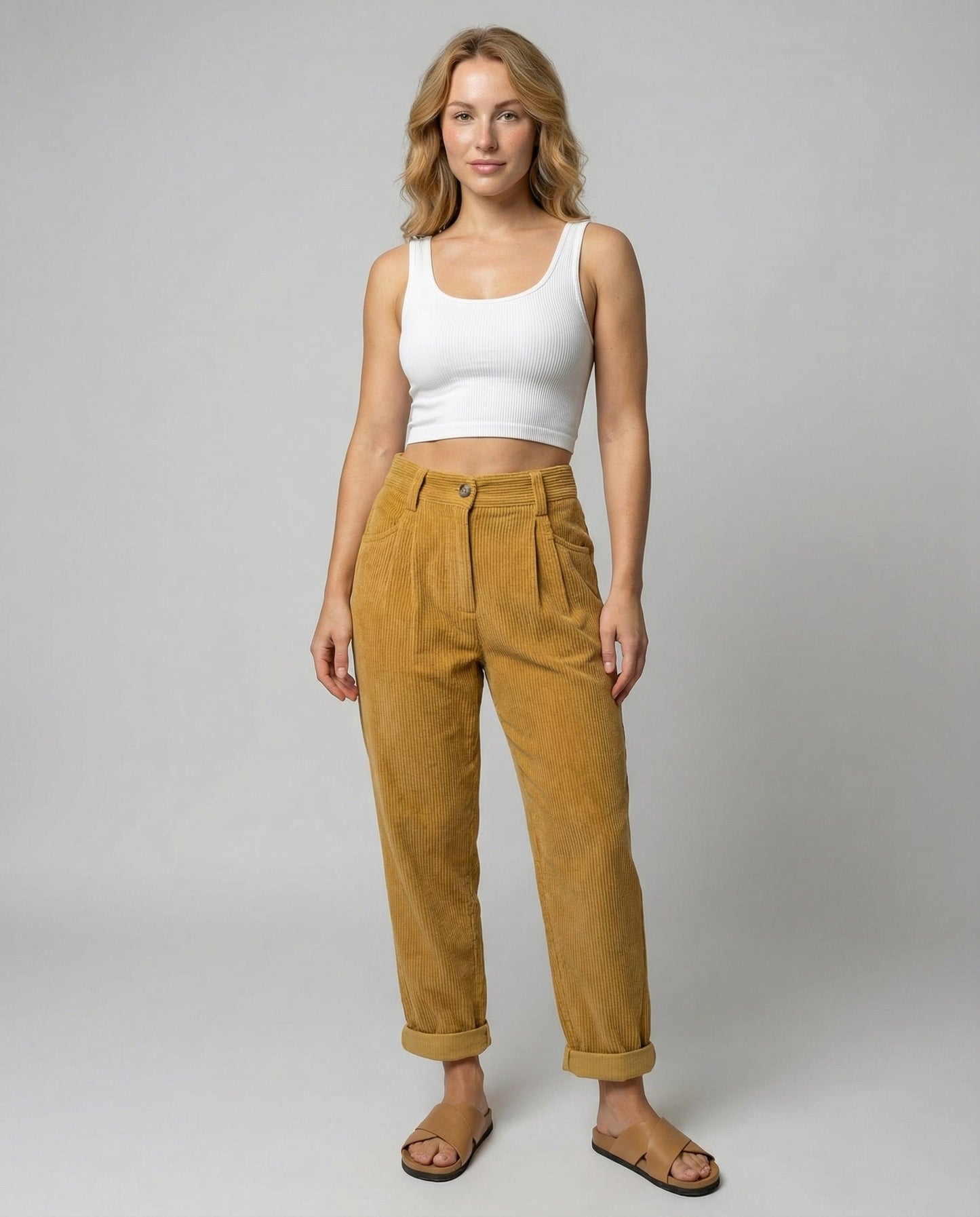 Marlene | Elegante Cordhose mit bequemem Stretchbund