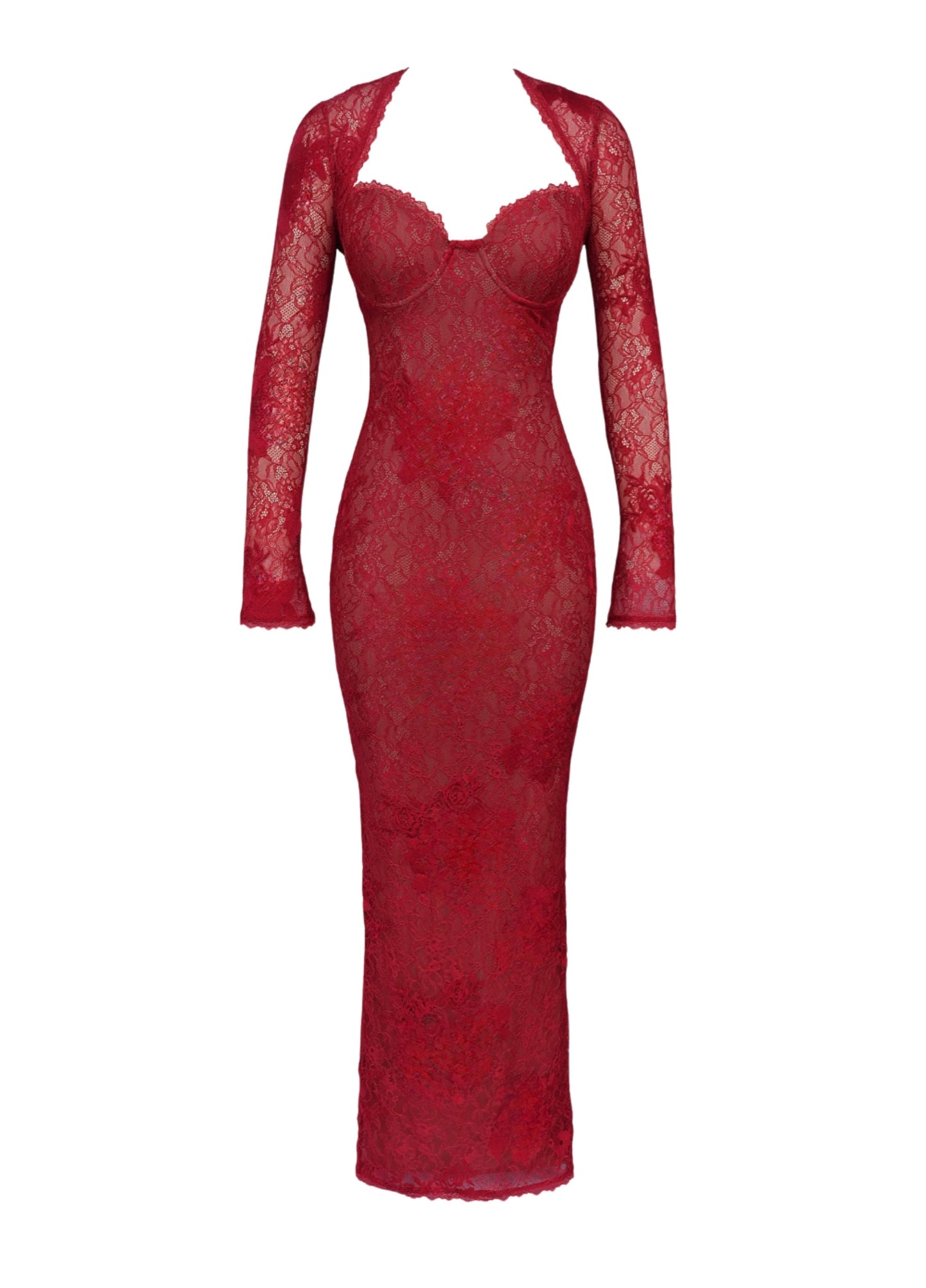 Kerstin | Elegantes Spitzen-Maxikleid für besondere Anlässe