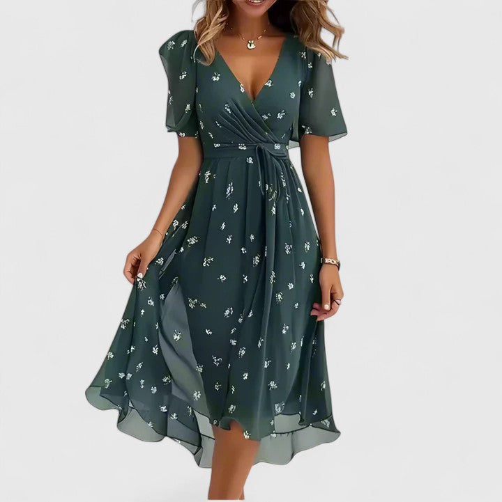 Livia | Feminines Midikleid mit eleganter, luftiger Ausstrahlung