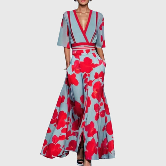 Greta | Luftiges florales Frühlingskleid mit femininer Silhouette