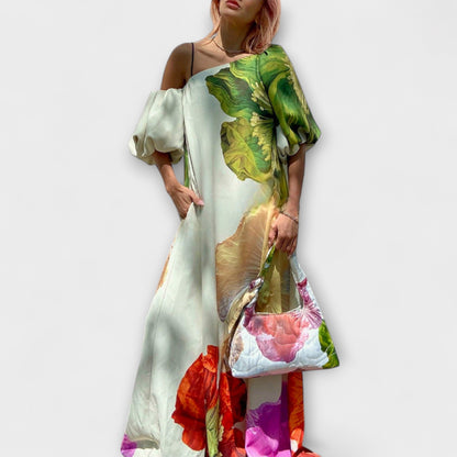 Emma | Elegantes, Off-Shoulder Maxikleid für Damen