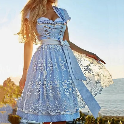 Andrea | Elegantes Kleid mit Blumenstickerei