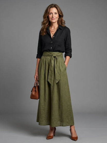 Veldora™ | Zweiteiliges Set mit Bluse und Midirock