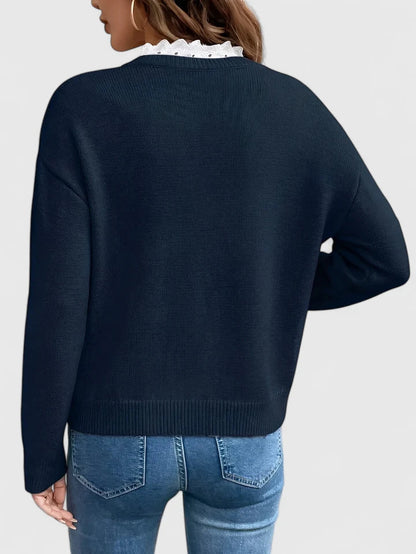 Aurelis™ | Damen Bluse mit Spitzenakzenten