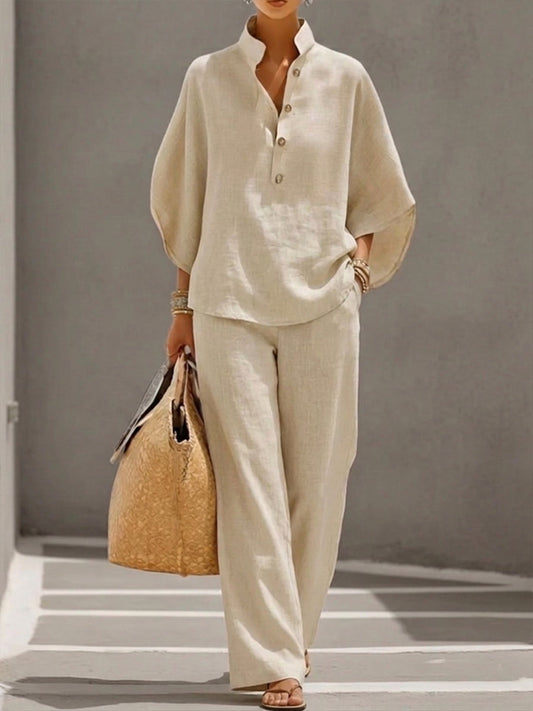Lotta | Komfortables Zweiteiler-Set mit Fledermausärmeln