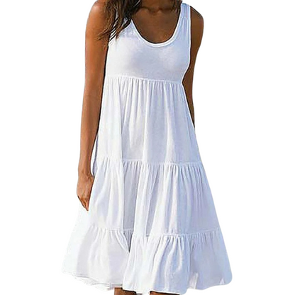 Amelia | Elegantes Stufen-Midi-Kleid für den Sommer