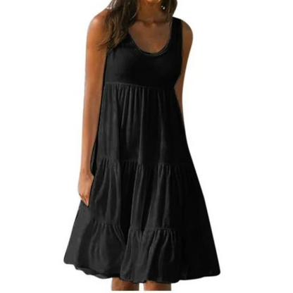 Amelia | Elegantes Stufen-Midi-Kleid für den Sommer