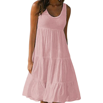 Amelia | Elegantes Stufen-Midi-Kleid für den Sommer