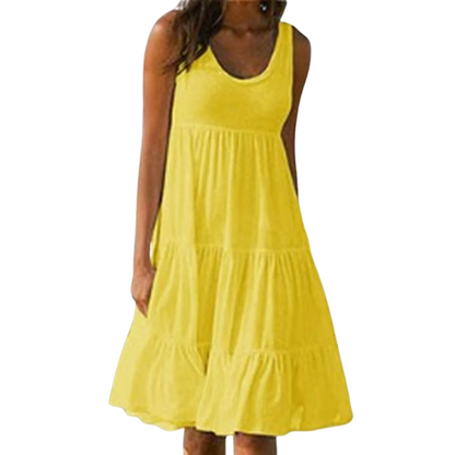 Amelia | Elegantes Stufen-Midi-Kleid für den Sommer