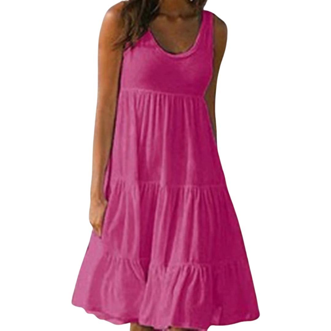 Amelia | Elegantes Stufen-Midi-Kleid für den Sommer