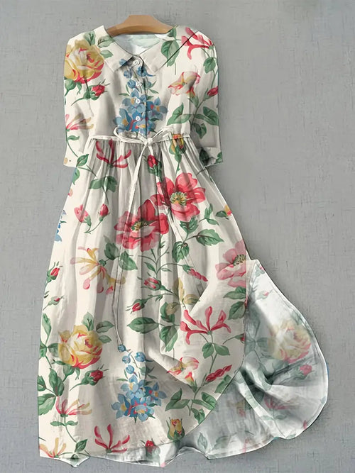 Lotta | Klassisches Sommerkleid für Damen mit Blumenmuster