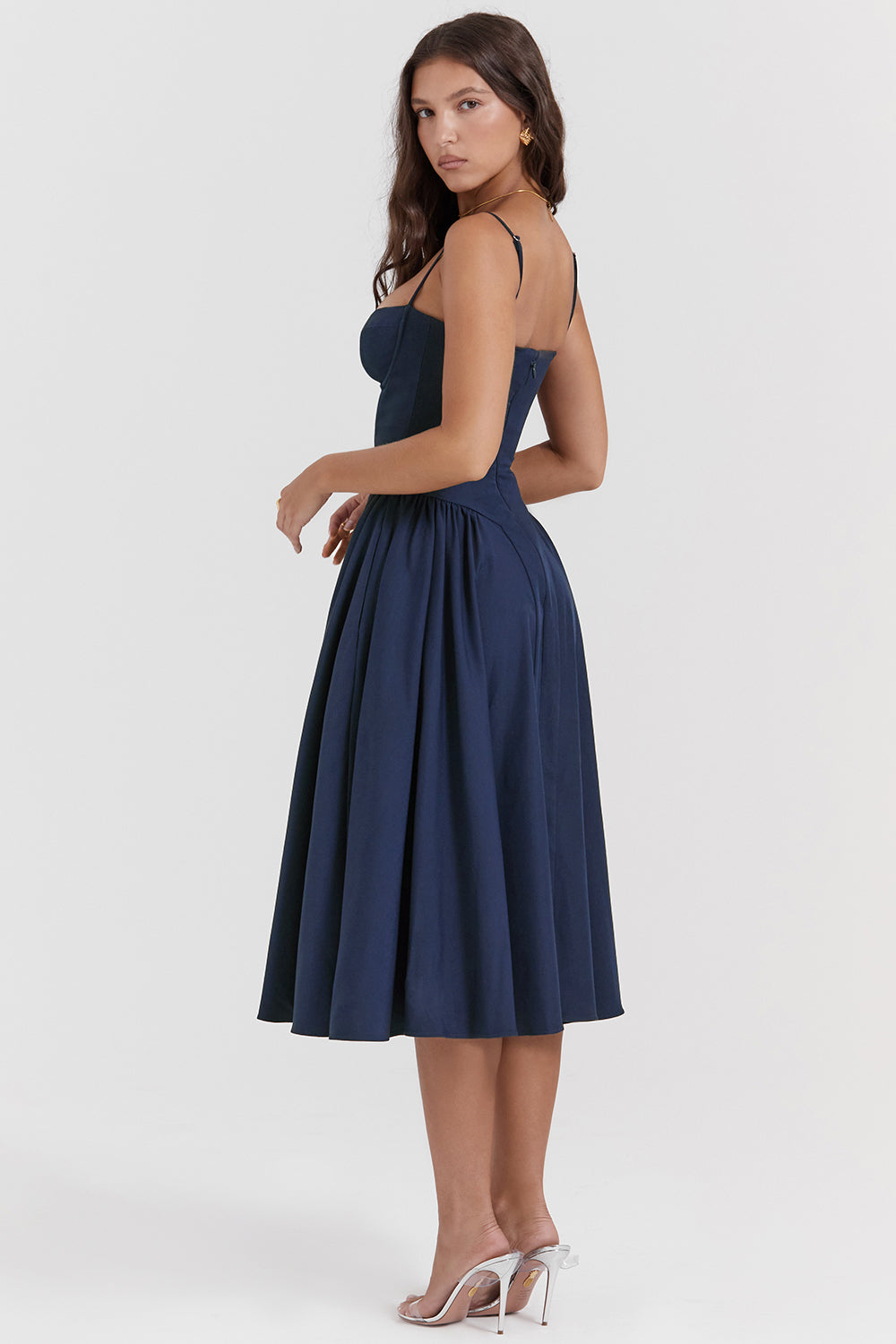 Heike | Elegantes Korsettkleid mit Fließendem Rock