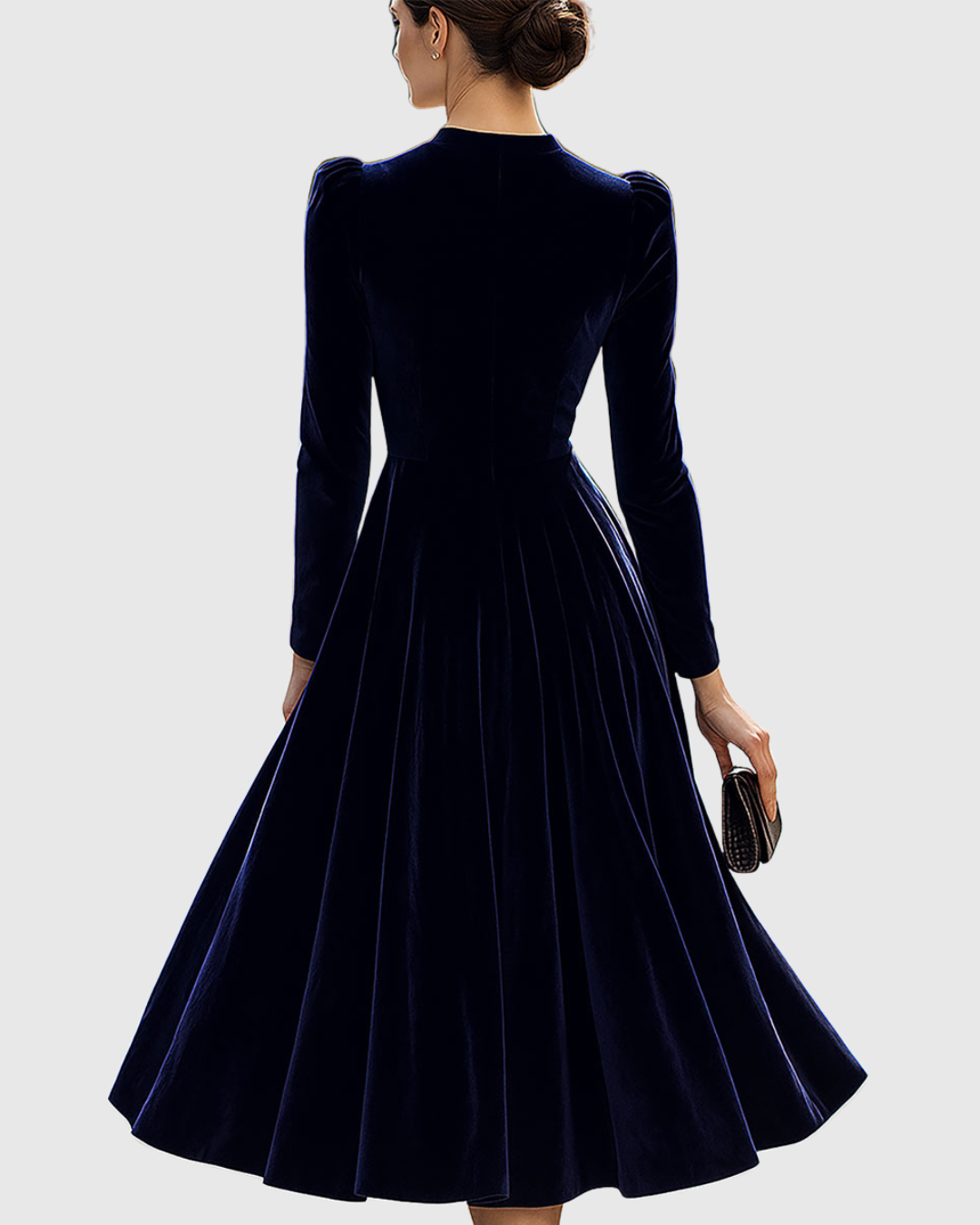 Lisa | Luxuriöses Samt Midikleid