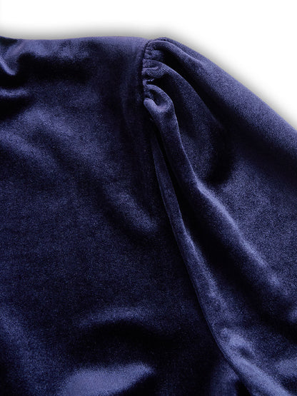 Lisa | Luxuriöses Samt Midikleid