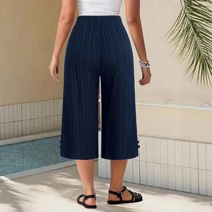 Hannah | Stilvolle Faltenhose für entspannte Eleganz