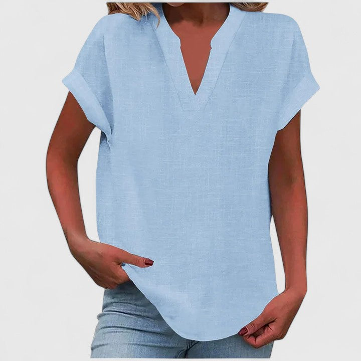 Luviaren™ | Bluse mit V-Ausschnitt