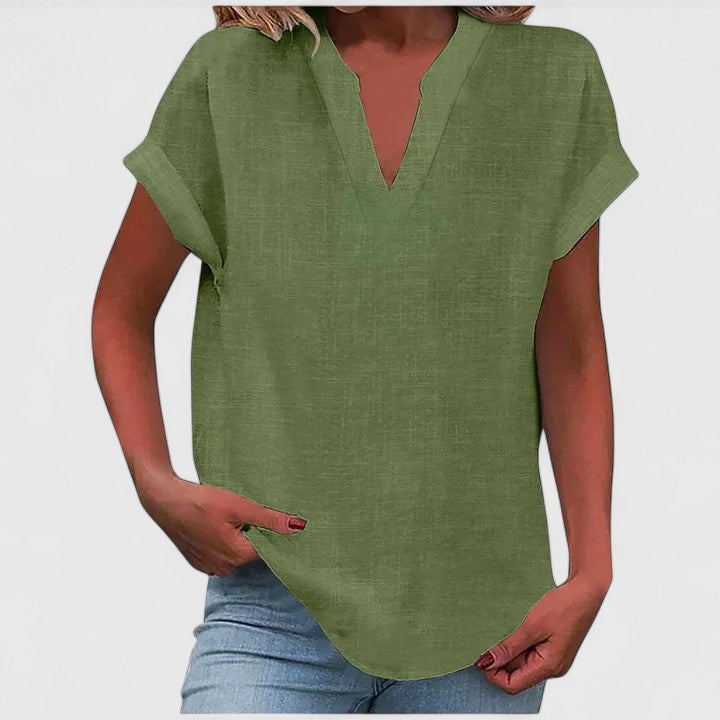 Luviaren™ | Bluse mit V-Ausschnitt