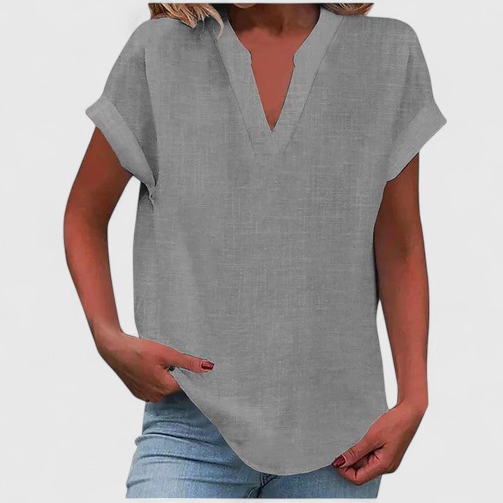 Luviaren™ | Bluse mit V-Ausschnitt