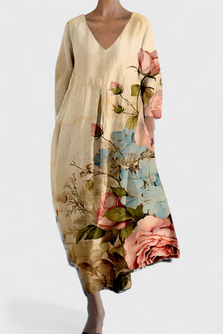 Sternberg™ | Fließendes Sommerkleid mit V-Ausschnitt