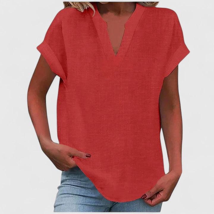 Luviaren™ | Bluse mit V-Ausschnitt