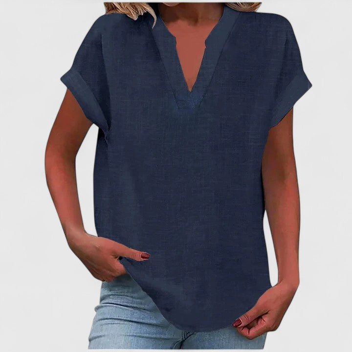Luviaren™ | Bluse mit V-Ausschnitt