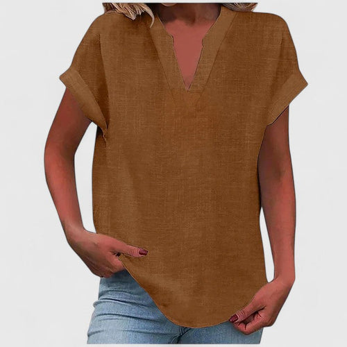 Luviaren™ | Bluse mit V-Ausschnitt