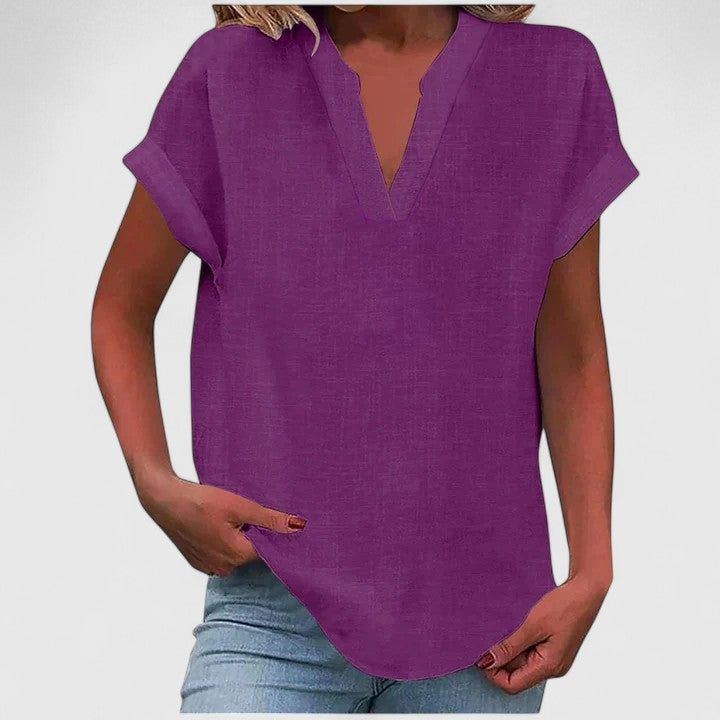 Luviaren™ | Bluse mit V-Ausschnitt