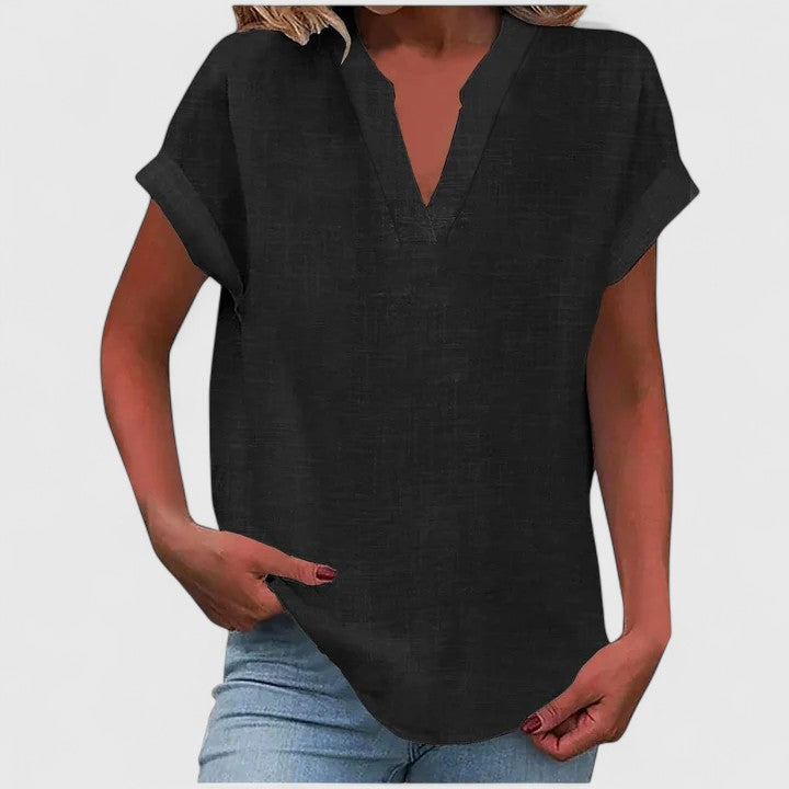 Luviaren™ | Bluse mit V-Ausschnitt