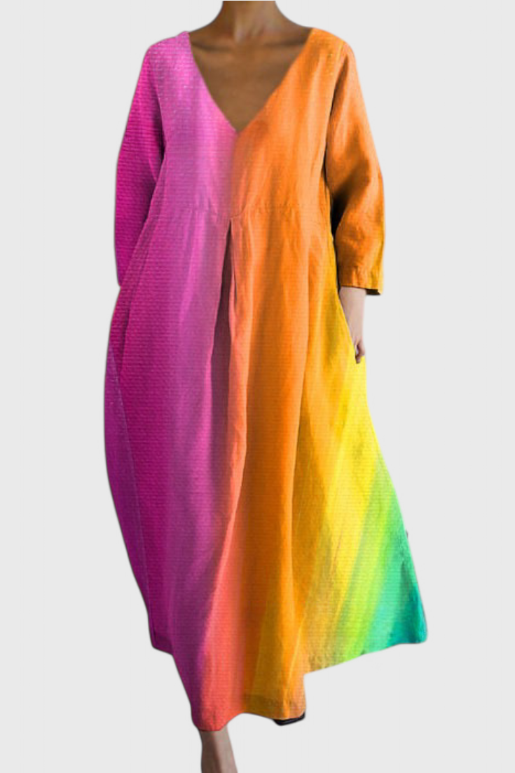 Sternberg™ | Fließendes Sommerkleid mit V-Ausschnitt