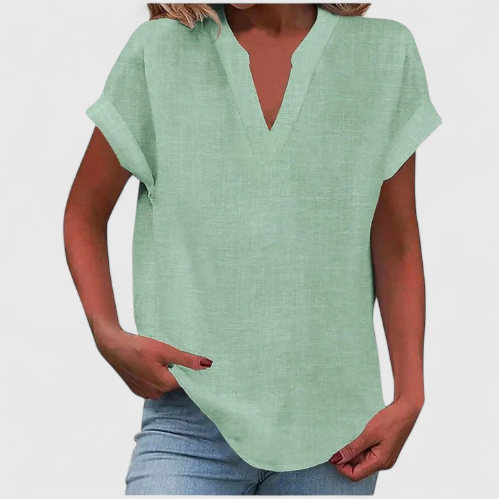 Luviaren™ | Bluse mit V-Ausschnitt