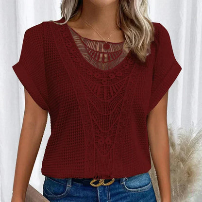 Luviaren™ | Boho-Chic Ibiza Top mit Rundhals